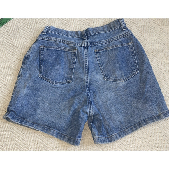 VTG Wrangler Jean Shorts Women High Rise Light Wash Blue Denim 90s Mom Retro - Picture 6 of 7